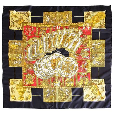 hermes tarot scarf|Hermes Scarf Silk Rare Richly Detailed Le Tarot By .